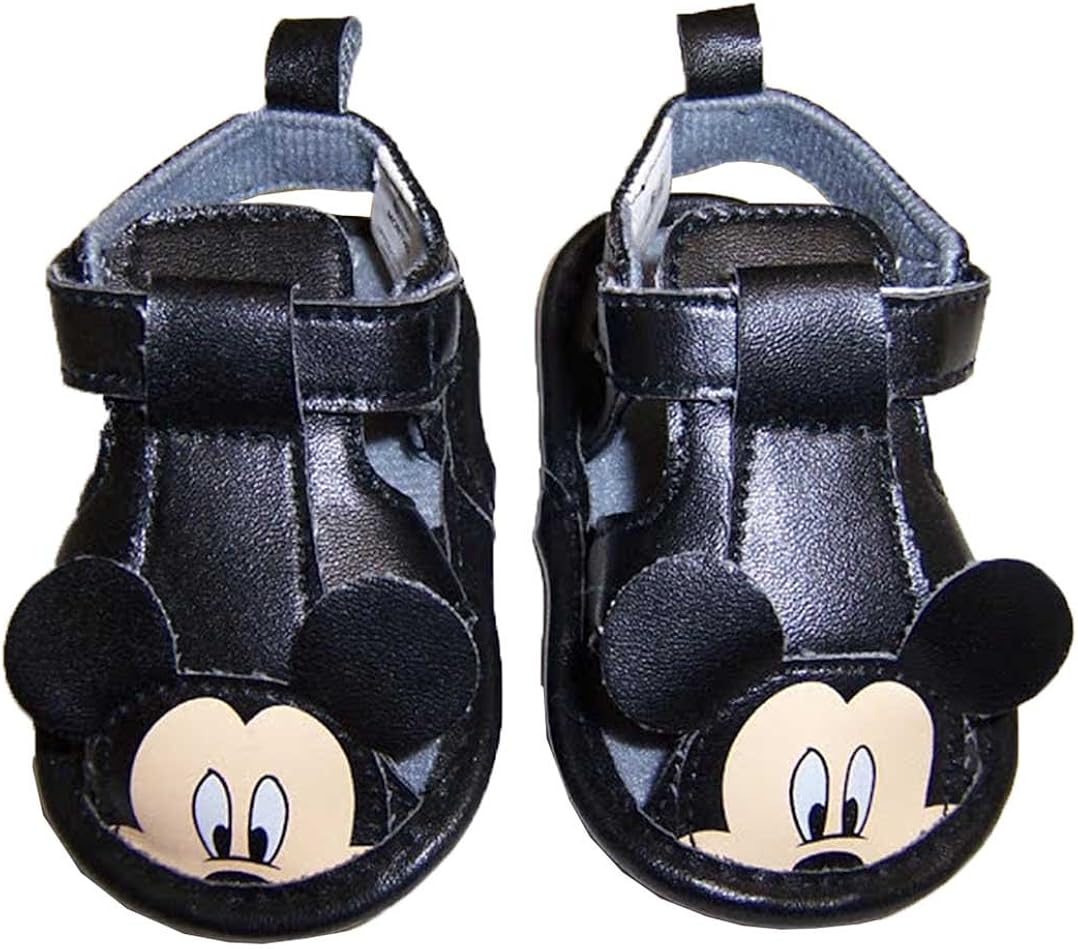 Disney Mickey Mouse Infant Black Sandels 912 Months