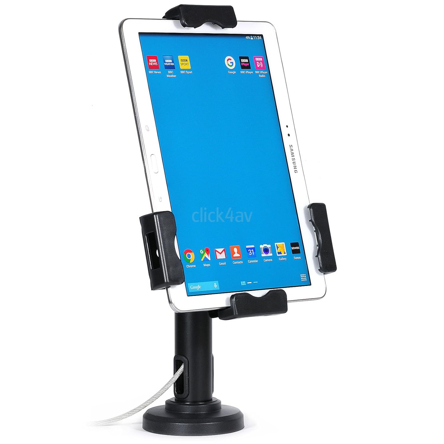 Lockable IPad Tablet Wall Case Desk Mount Stand Secure Anti Theft