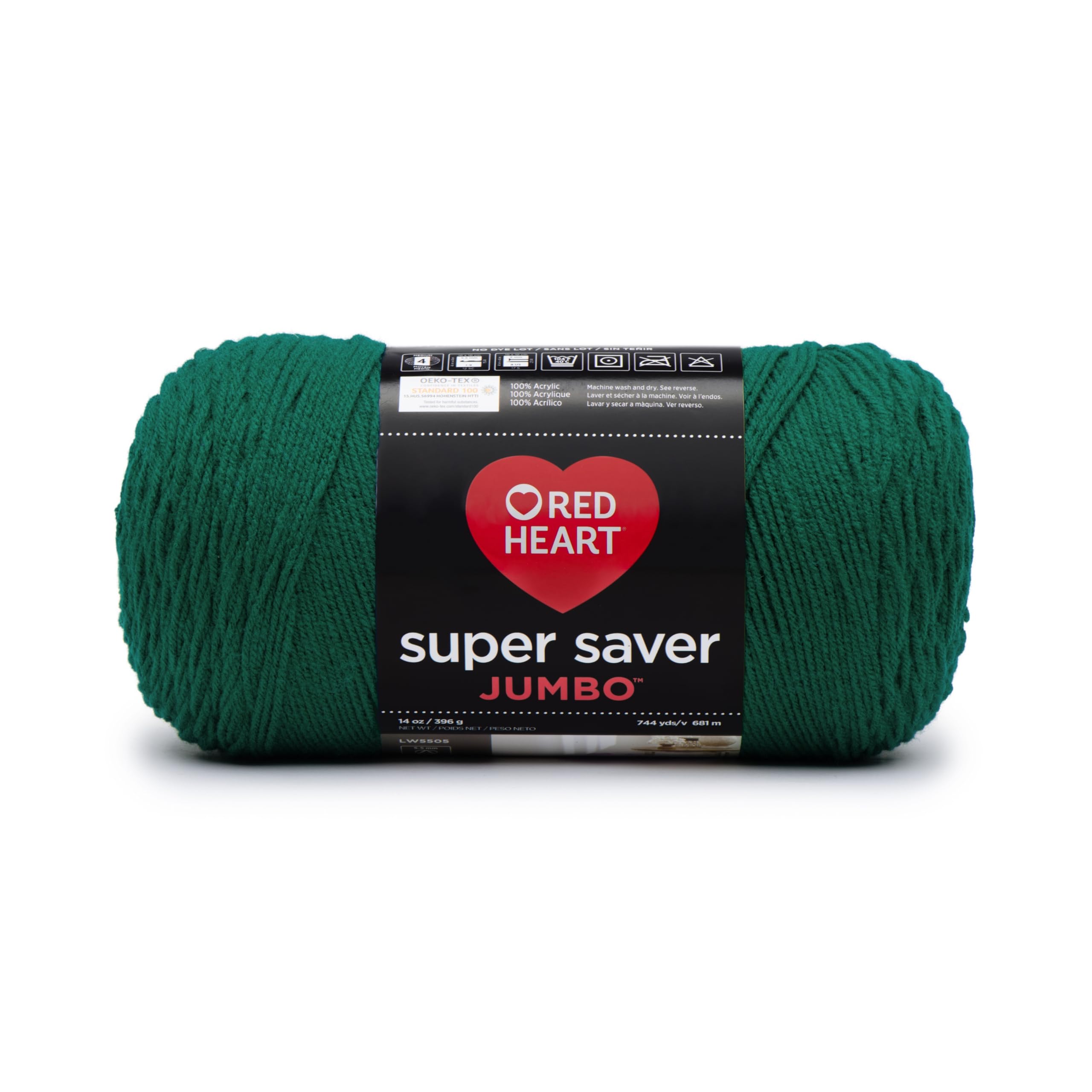 Coats Yarn Acrylic Blend Red Heart Super Saver Yarn-Paddy Green — image 1