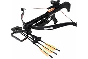 Southland Archery Supply SAS Honor 175lbs Recurve Crossbow Red Dot Scope Package Adjustable Stock with Quiver and Arrows Hunting Deer Bear