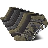 AND1 Boys Low Cut Socks -8 Pack Breathable Moisture-Wicking Cushioned Athletic No Show Socks for Boys