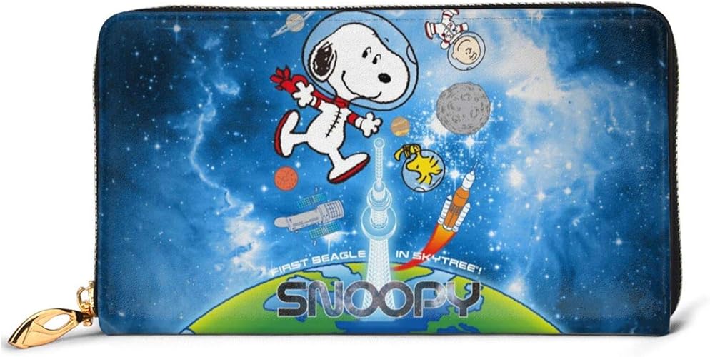 Amazon スヌーピー 財布 メンズ 小銭入れ カード ウォレット 本革 長財布 多機能 大容量 収納 現金 カード カードケース コインケース 仕分け 男女通用 おしゃれ レザー ウンドファスナーウォレット 金凤铭 財布
