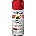 Rust-Oleum 7762830 Stops Rust Spray Paint, 12 oz, Gloss Red Sunrise