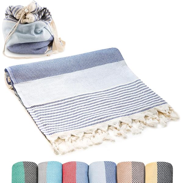 Woke Creations 2-in-1 Beach Towel Tote Bag - Converts From Towel To Bag - 56x27 Inch Oversized Travel Towel