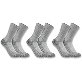 Carhartt Women's SC6423W Women's Force® Midweight Crew Sock 3-Pack