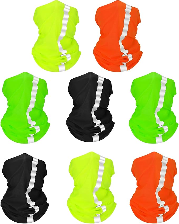 Buy 8 Pieces Summer Bandana UV Protection Face Neck Scarf Reflective