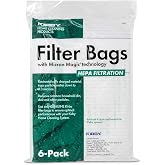 Kirby Micron Magic Plus HEPA Filter Bags 6-Pack | Part #204814 | Compatible with F-Style &amp; Twist-Style Vacuums