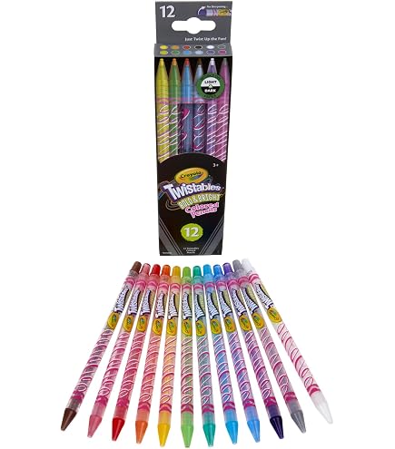 Crayola Twistable Matite Colorate 18 Pezzi: Senza Temperino, Ideali Per Scuola E Creatività