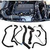 AUCERAMIC Engine Radiator Coolant Set Fit 2011-2016 for Chevy Cruze 1.4L | Heater Hose, PCV Pipe, Coolant Inlet &amp; Outlet Pipe Set, Replace 13251447 13251435 13291779 94543097 25193343 55596898