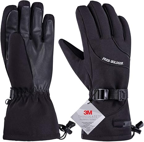 ski gloves with handwarmer pocket