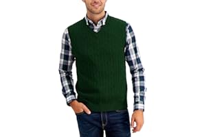 MNCEGEER Mens Knitwear Vest Sleeveless Casual V Neck Slim Fit Pullover Knitted Sweater
