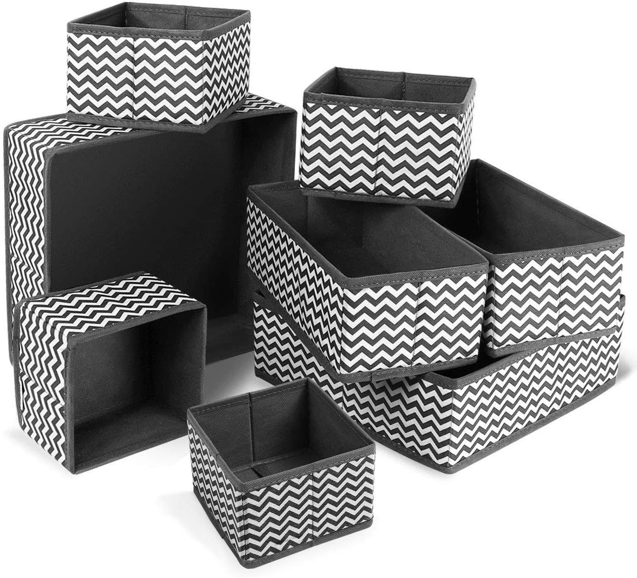 Libershine 8PCS Caja de Almacenamiento de Tela, Tela Plegable, Apto