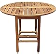 Merry Garden Acacia Folding Dining Table, Outdoor Dining Table Deck Table