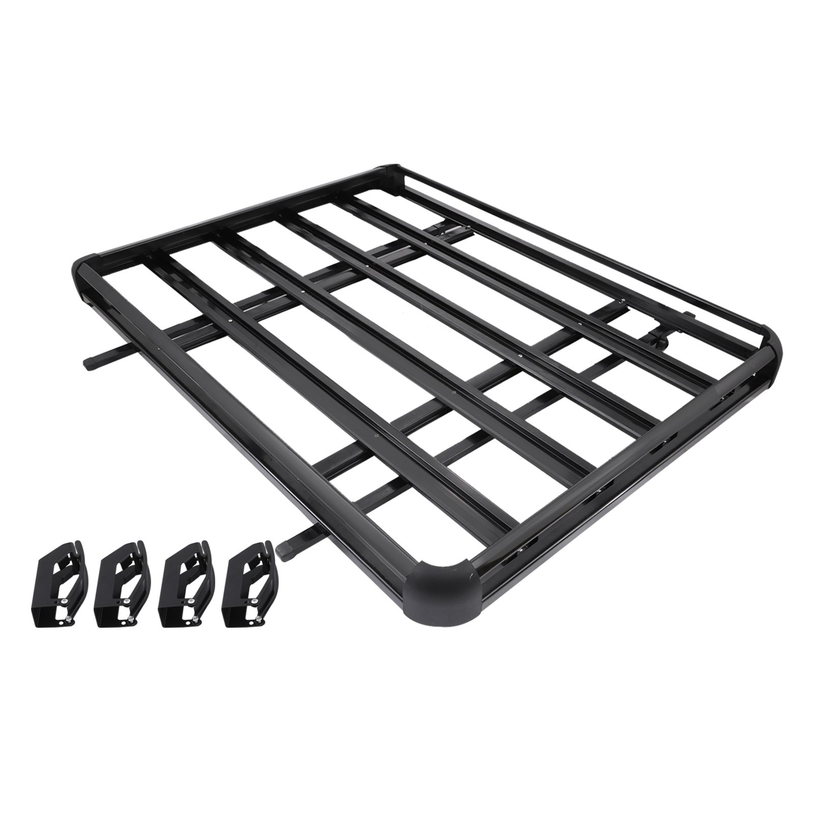 Mophorn Roof Basket Universal Aluminum Roof Rack Basket 63x40 Inch Roof