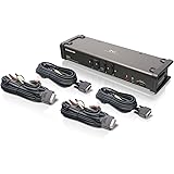 IOGEAR 4-Port DVI KVMP Switch with Cables, TAA Compliant, GCS1104