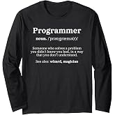 Definition Programmer Meaning - Computer Science &amp; Coding Long Sleeve T-Shirt