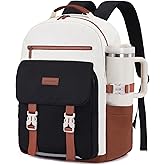 LOVEVOOK School Backpack for Teen Girls,Casual School Backpack 14-18 Teenage 15.6 Inch Laptop Bookbag, Cute Big Student Laptop Backpack for College Women Middle High School Travel Daypack