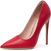 Elisabet Tang Women Pumps, Pointed Toe High Heel 4.7 inch/12cm Party Stiletto Heels Shoes Matte