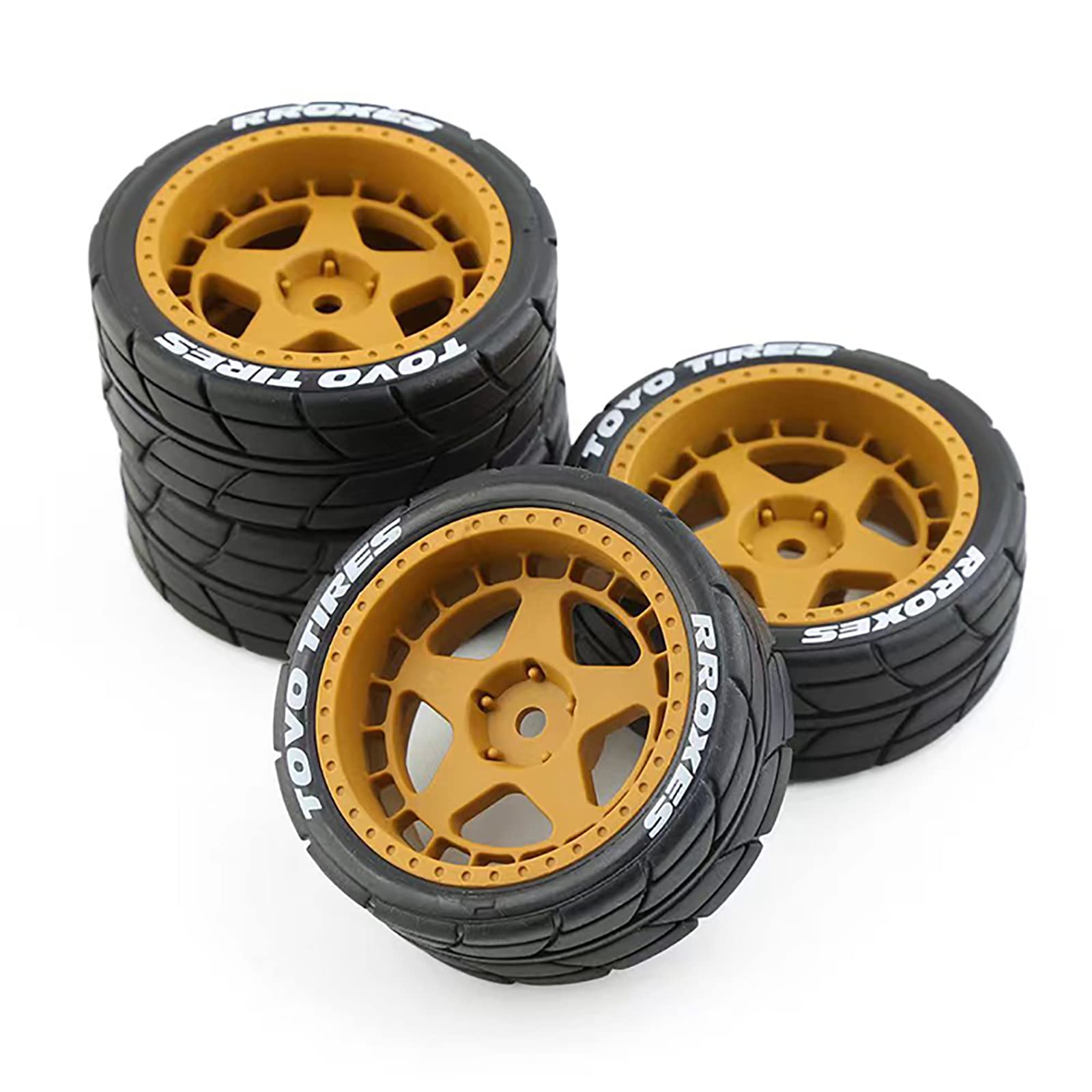 LICHIFIT 4pcs/1set Drift Wheel Hub Tire RC Tyres for HPI for KYOSHO for Tamiya 1:10WRC TT02 XV01 RC Car Modification Upgrade Parts