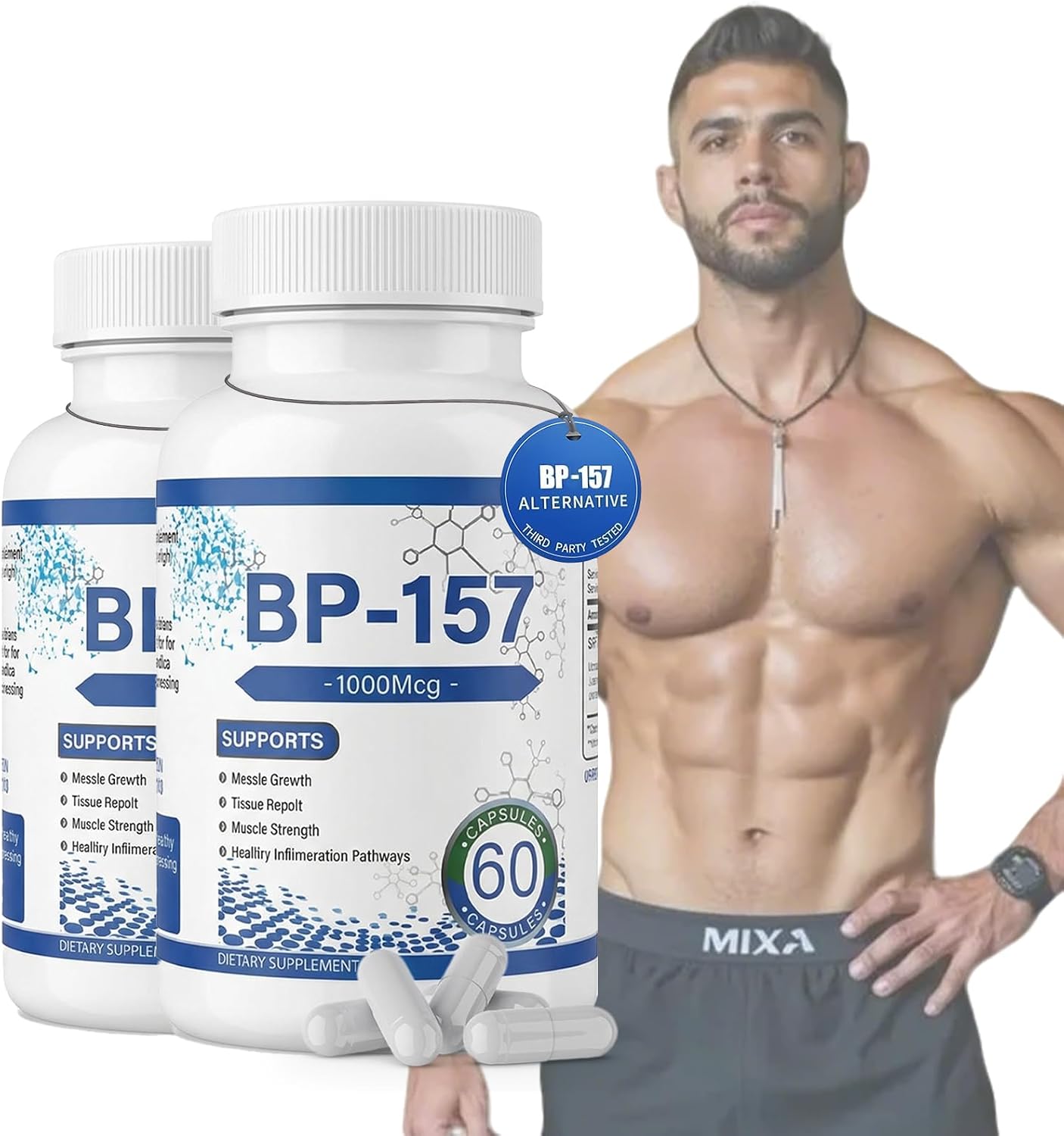 BP-157 1000Mcg -120 Count (2pcs)