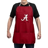 Team Sports America NCAA Cooking Grill Aprons for Men and Women with Adjustable Straps and Pockets