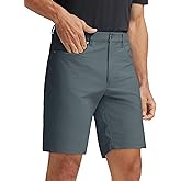 M MAELREG Golf Shorts Men 7" 9" Inseam Lightweight Quick Dry Stretch Flat Front Casual Moisture Wicking Mens Dress Shorts