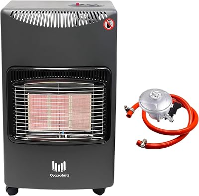 OptiProducts 4.2kw Calor Gas Heater Free Standing Portable With Hose Regulator