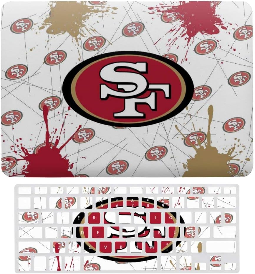 G-III Sports San Francisco 49Ers New 2020 MacBook air 13 Case Laptop Hard Case and Keyboard Film Applicable to A1466/A1369/A1706/A1989/A2159