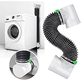 Dryer Vent Hose For Tight Space,Indoor Dryer Vent, Dryer Hose Vent Kit,90 Degree Dryer Vent Elbow,Dryer Vent Connector Kit,Dryer Vent Duct, Dryer Vent Adapter, Dryer Vent Vacuum Hose Attachment