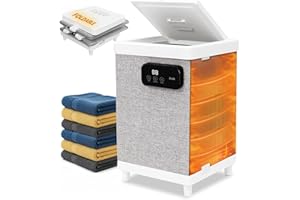 ZonLi 35L Large Towel Warmers,Luxury Foldable Towel Warmer for Bathroom, Auto Shut Off, Fits Up to 3 Oversized 40"X70" Towels,Portable Housewarming Gift