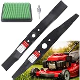72531-VE2-020 72511-VE1-020 Twin Blade Kit Compatible with HRR216 HRM215 | Includes 17211-ZS9-A02 Air Filter and BPR5ES Spark Plug for 21" MicroCut Twin Blade Set EB2500C EB3000C EM3000C EU3000iS