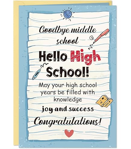 Amazon.com: Congratulations 6th Grade Graduate - Graduation Greeting Card  with Shooting Stars