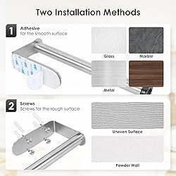 Fixwal Paper Towel Holder Under Cabinet with Spray