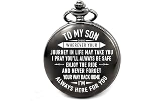 LEVONTA Personalized Gifts for Men Birthday Anniversary Chritsmas Fathers Day Graduation Valentines Day Unique Pocket Watch
