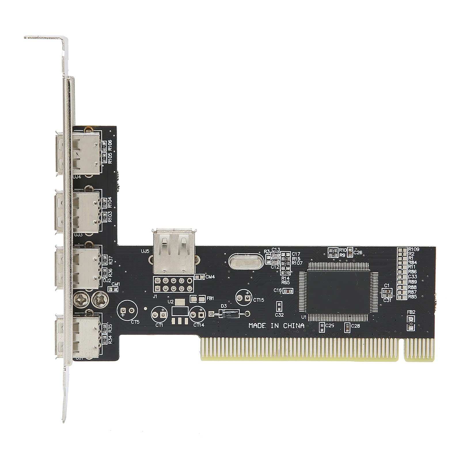 4 Ports USB 2.0 PCI Expansion Card, 480Mb/s High Speed HUB Converter for PC Desktop Computer