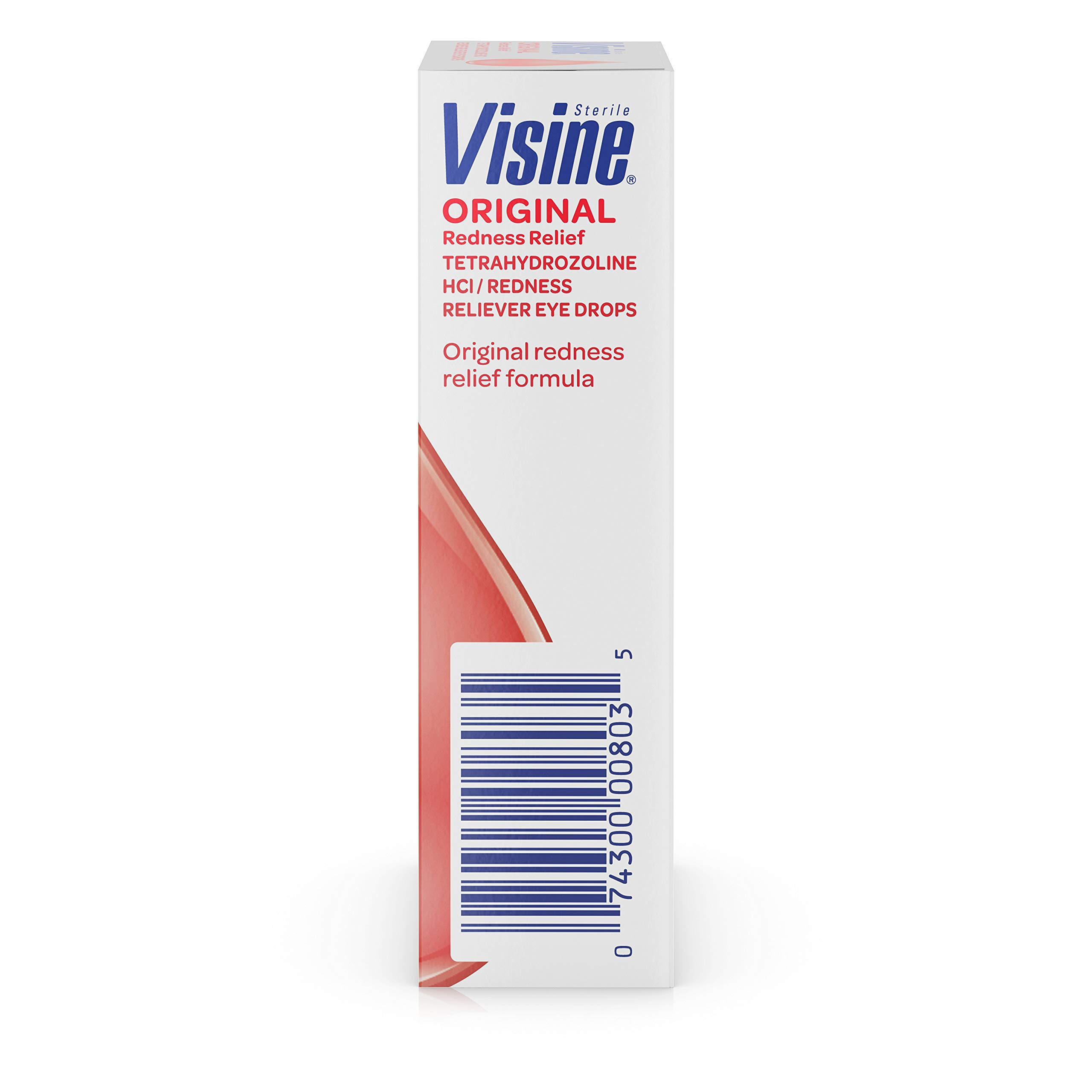 Visine Original Redness Relief Eye Drops for Red Eyes & Eye Irritation