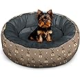 Dog Calming Beds for Small Medium Large Dogs - Round Donut Washable Dog Bed (Yorkie, Small:20 * 20 * 8in)