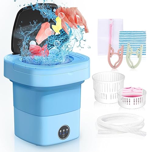 Portable Washing Machine with Intelligent Cleaning Modes,11L