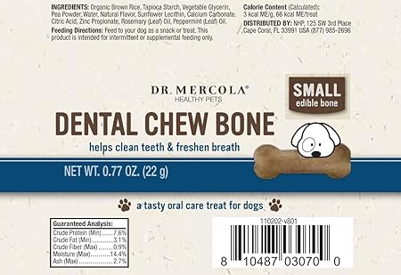mercola healthy pets dog dental bones