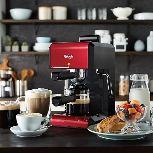 Coffee Steam Espresso Maker BVMC-ECM270R, Red in Kuwait