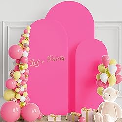 Wokceer Set of 3 Wedding Arch Backdrop Cover