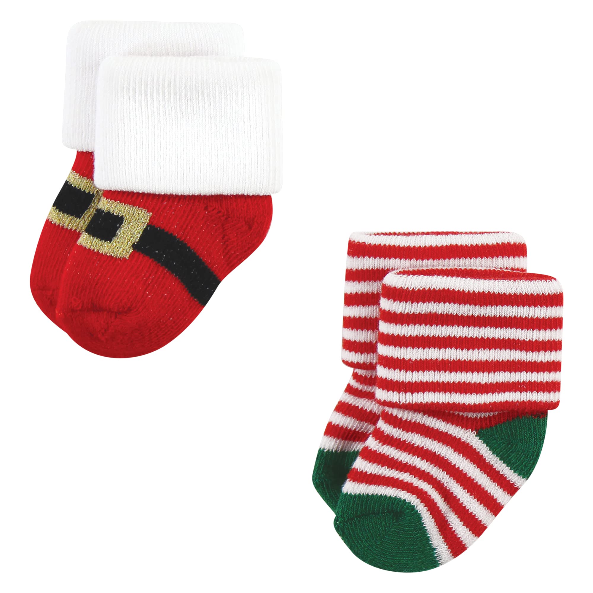 Hudson Baby Baby Boys' Holiday Newborn Terry Socks