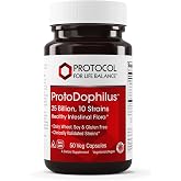 PROTOCOL FOR LIFE BALANCE ProtoDophilus 25 Billion, Gut, 50 Veg Caps | Support Digestive Gut Health Immune System and Detox*, Dairy, Wheat, Soy, and Gluten Free, Vegan and Nut Free