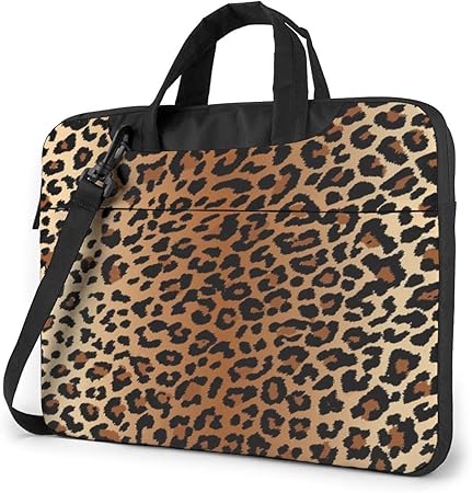 leopard print laptop bag