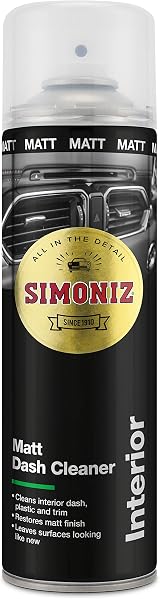 Simoniz Matt Dashboard Cleaner 500ml Anti-Static Interior Cleaner Spray