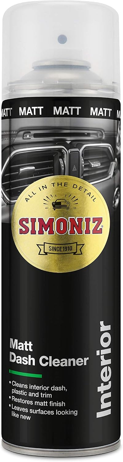 Simoniz Matt Dashboard Cleaner 500ml Anti-Static Interior Cleaner Spray