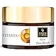 Good Vibes Vitamin C Glow Face Scrub | Rich in Antioxidants | Hydrating Clarifying Exfoliant For All Skin Types | Helps Clear Dark Spots & Blemishes | No Parabens & Sulphates (50 g/1.76 Oz)