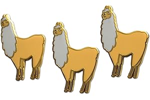 Novel Merk Land & Sea Animal - Penguin, Llama, & Other Wildlife Lapel Pin, Hat Pin & Tie Tack Set - with Clutch Back