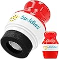 Solar Buddies Sunscreen Applicator - Single Red - Refillable Roll on Sponge Sunscreen, Suncream & Lotion Applicator For Kids, Adults & Families - Holds 3.4fl oz, Perfect Size for Travel