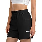 Women's Hiking Cargo Casual Shorts 6 inches Lightweight Quick Dry Athletic Shorts for Golf Workout Travel Summer 2025